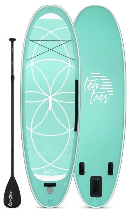 Ten Toes YOGI 10' Xtra Wide Inflatable Stand Up Paddleboard - Seafoam color