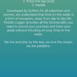 Paddle Logger kayak SUP tracker app