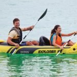 Intex Explorer K2 Inflatable Kayak 2-person paddling