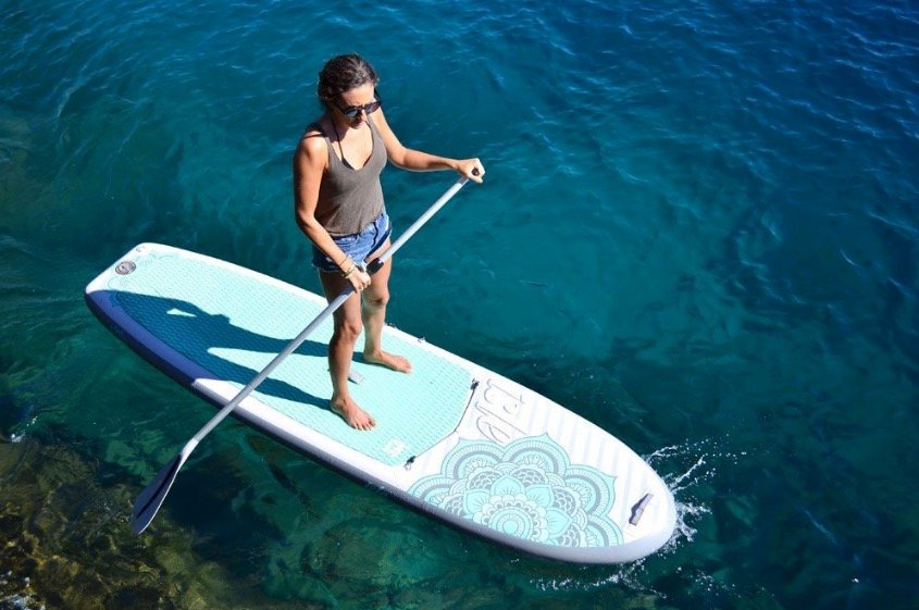 ISLE 10'4 Airtech Yoga Inflatable Stand Up Paddle Board - easy