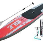 ISLE 12’6 Airtech Inflatable Touring Stand Up Paddle Board – package