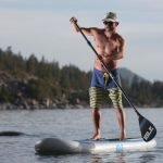 ISLE Airtech 10′ All Around Inflatable Stand Up Paddle Board – easy paddling