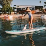 ISLE Airtech Explorer Inflatable Stand Up Paddle Board – take your dog on the water