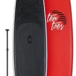 Ten Toes 12′ Globetrotter Inflatable Stand Up Paddle Board – Black Red color